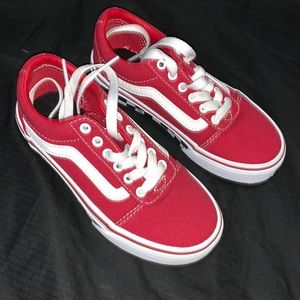 NWOT Child Red Van’s Sneaker